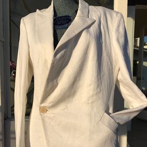 Alexandre hertzichof blazer white linen